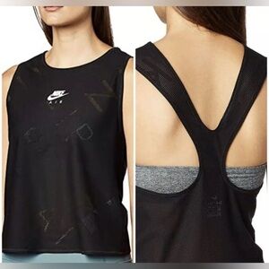 Nike Air Running Racerback Mesh Dri Fit Training‎ Workout Yoga Tank Top Shirt